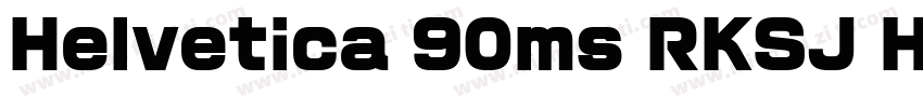 Helvetica 90ms RKSJ H字体转换